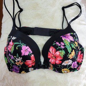 Victoria's Secret Very Sexy Push-Up Bra, 34C, floral and black